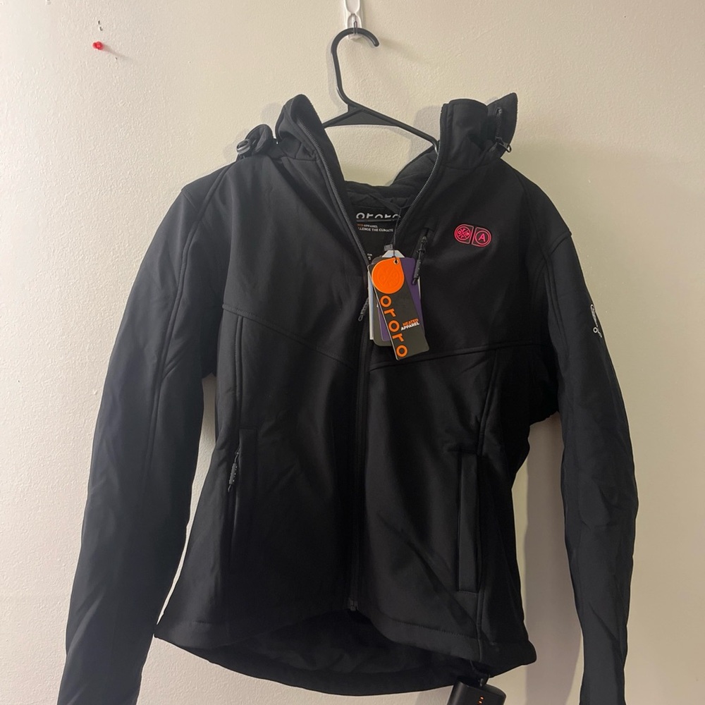 ORORO Women's Heated Jacket with Detachable Hood/ Battery Not Included size Sm